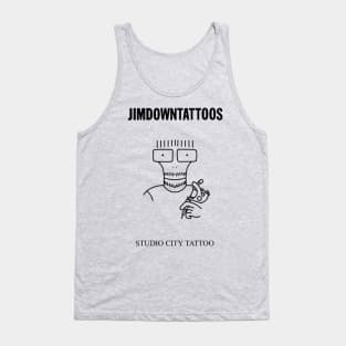 Jim goes to college - black print Tank Top